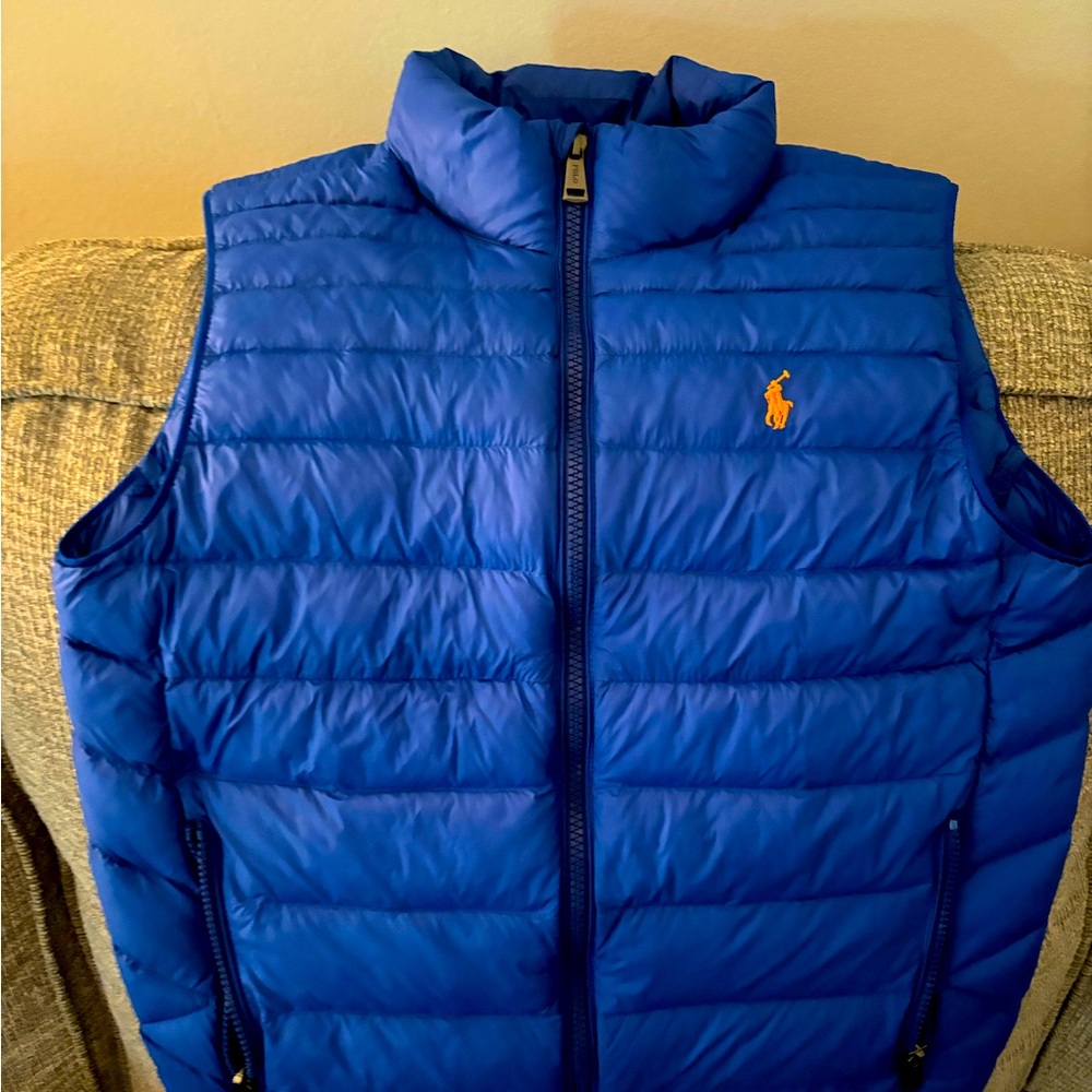 Boys Polo Puffer vest size L